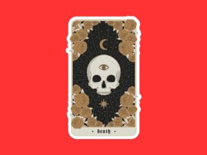 Death Tarot Card Sticker