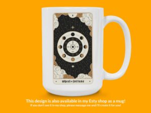 Wheel of Fortune Tarot Card Sticker