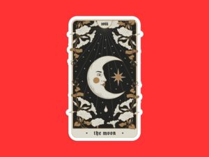 The Moon Tarot Card Sticker