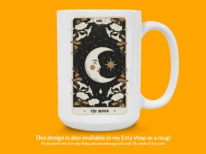 The Moon Tarot Card Sticker