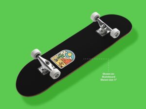 Desert Cactus Skull Sticker