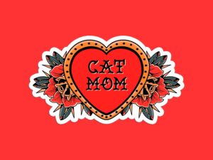 Cat Mom Sticker