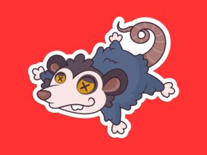 Possum sticker
