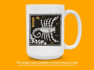 Scorpio Zodiac Sign Sticker