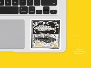 Pisces Zodiac Sign Sticker