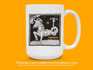 Capricorn Zodiac Sign Sticker