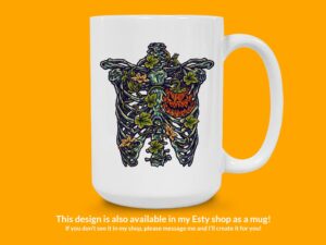 Jack O Lantern Skeleton Sticker