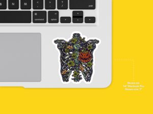 Jack O Lantern Skeleton Sticker