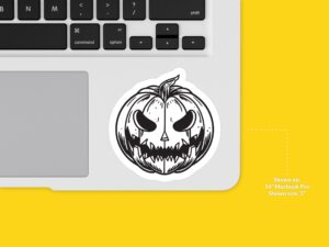 Pumpkin Jack O Lantern Sticker