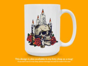 Gothic Skull Sticker