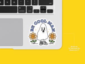Be Cool Ghost Sticker