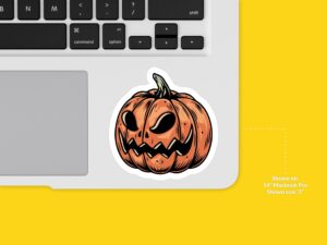 Jack O Lantern Pumpkin Sticker