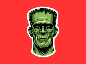Frankenstein Monster Sticker
