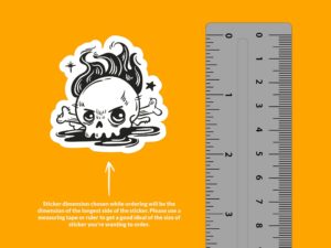 Skull Crossbones Sticker