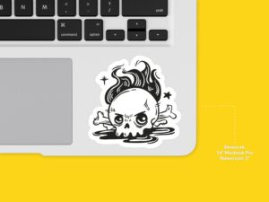 Skull Crossbones Sticker