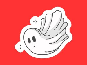 Cute Ghost Sticker
