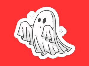 Cute Ghost Sticker