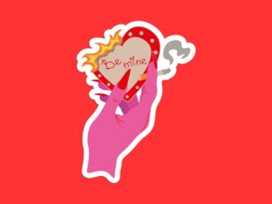 Love Stinks Be Mine Sticker