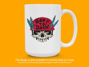 Born To Draw Sticker