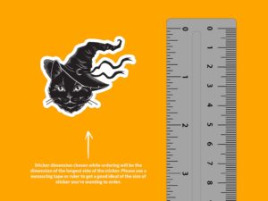 Witchy Black Cat Sticker