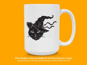 Witchy Black Cat Sticker