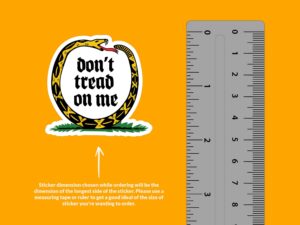Don't Tread On My Snake Sticker