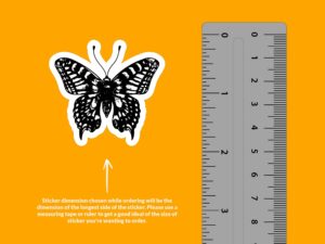 Black Butterfly Sticker