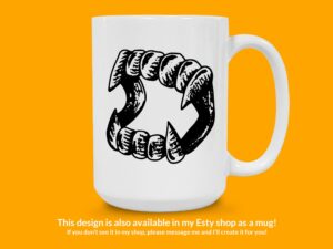 Vampire Teeth Sticker