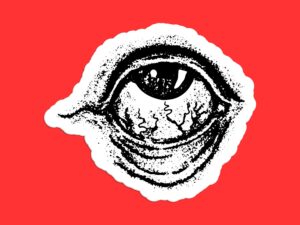 Creepy Eyeball Sticker