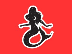 Mermaid Silhouette Sticker