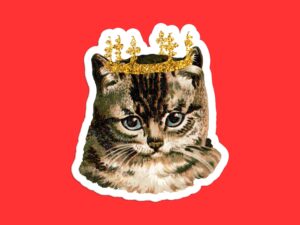 Royal Kitten Sticker