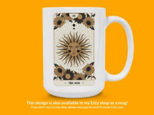 The Sun Tarot Card Sticker