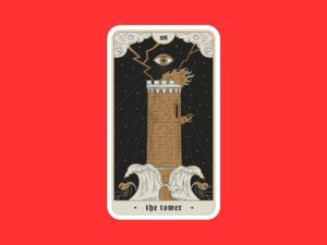 The Tower Tarot Card Sticker