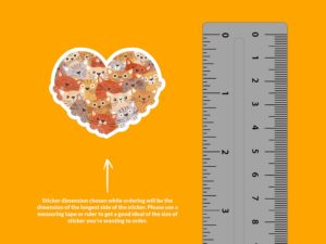 Heart Cats Sticker