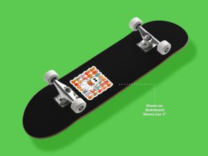 Cute Reading Ghost Sticker