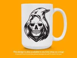 Skeleton Grim Reaper Sticker