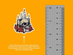 Gothic Skull Sticker
