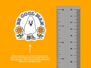Be Cool Ghost Sticker