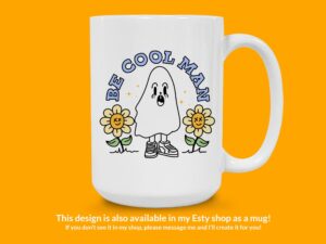 Be Cool Ghost Sticker