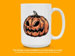 Jack O Lantern Pumpkin Sticker