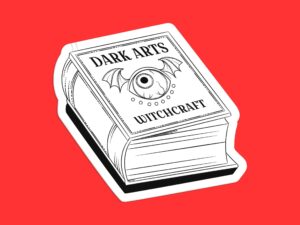 Witchcraft Spell Book Sticker