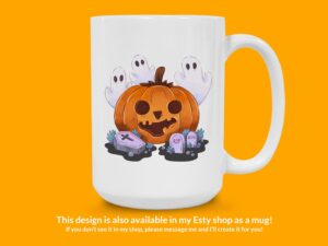 Jack O Lantern Ghost Sticker