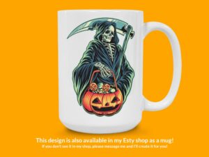 Halloween Grim Reaper Sticker