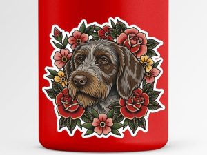 DOG BREED Sticker - American Traditional Tattoo Style Dog Decal