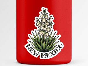 New Mexico Yucca Flower Sticker Traditional Tattoo Style State Flower Decal