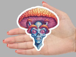 Alien Mushroom Sticker