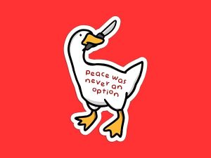 Angry Goose Sticker