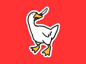 Angry Goose Sticker