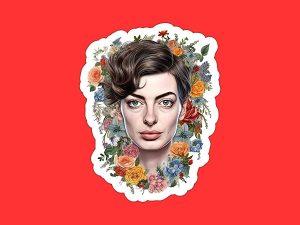Anne Hathaway Sticker