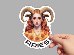 Aries Zodiac Sticker